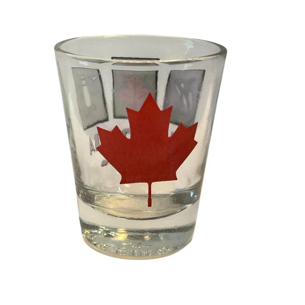 Victoria Canada Maple Leaf Orca‎ Lighthouse Souvenir Shot Glass Glassware